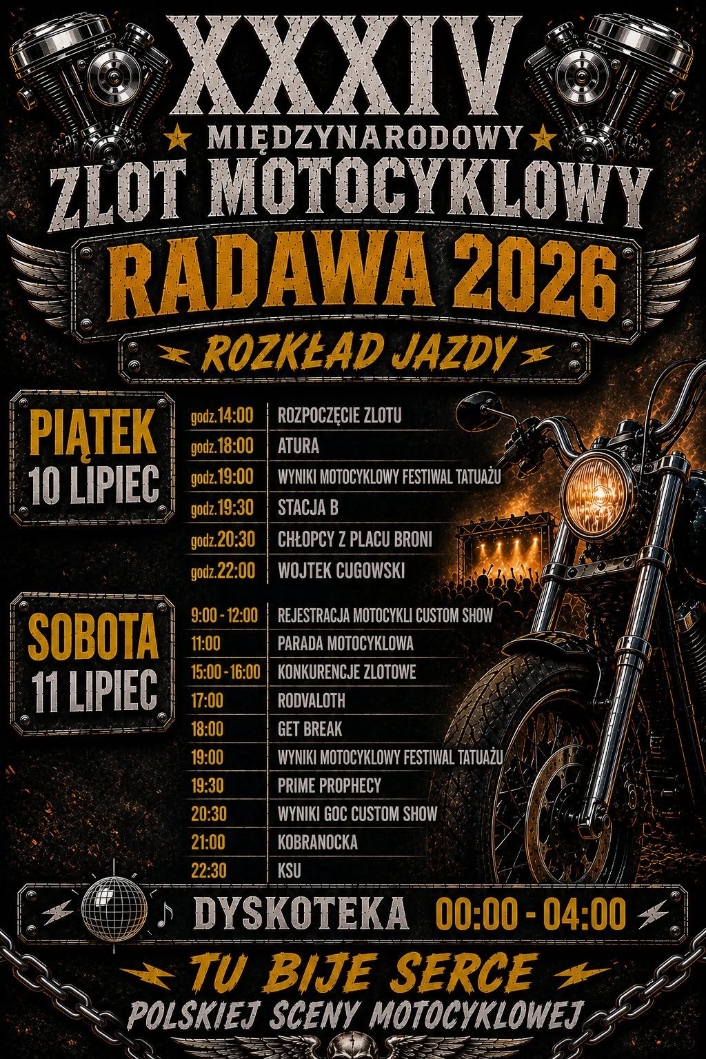 Zlot Radawa XXXIV 2026 - Terminarz